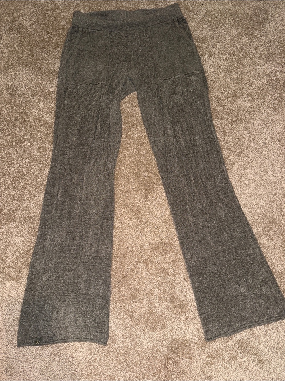 BAREFOOT DREAMS cozychic lite textured lounge pant in green XS